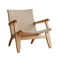 Wooden rattan chair