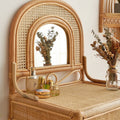 Bamboo and rattan dressing table.