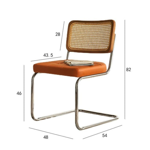 Chair with dimensions