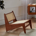 Oakley chair with woven rattan details.