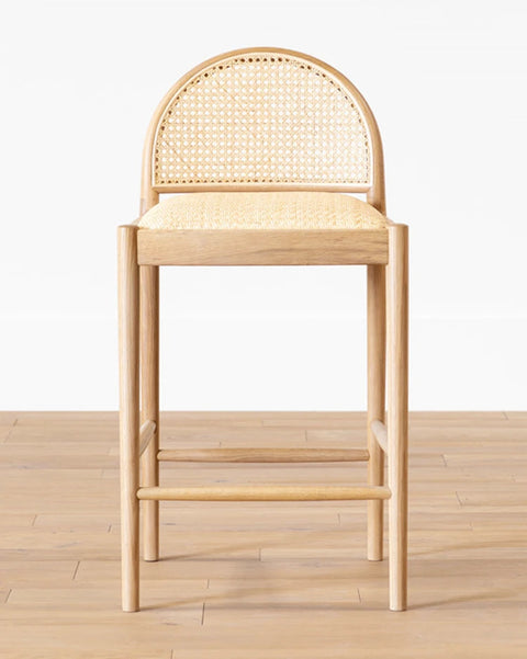 Wood rattan chair