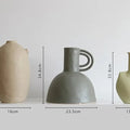 Vases with dimensions