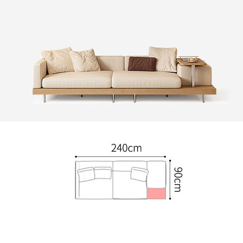 sofa section with dimensions