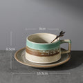 Cup with matching saucer and dimensions