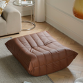 Leather-look foot stool.