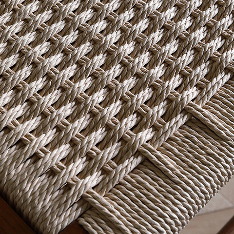 Close up of woven seat