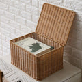 Woven basket storage box