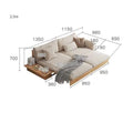 Sofa bed with dimensions