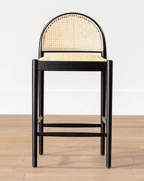 Black rattan chair