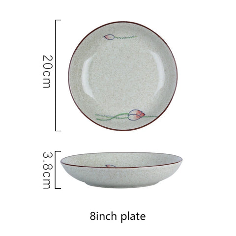 Plate with dimensions