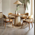 River rattan dining table and chairs