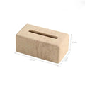 Tissue box with dimensions