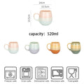 Mugs with dimensions