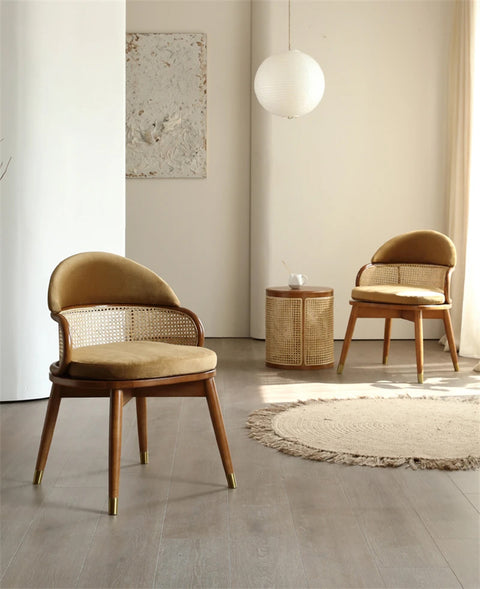 River chairs with river side table in living room