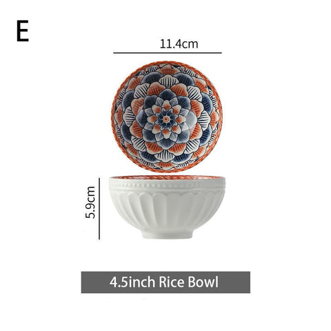 Ceramic bowl with dimensions