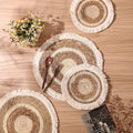 Circular handwoven placemats