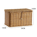 Woven basket storage box with dimensions