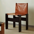 Wood and leather chair