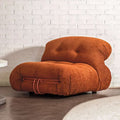 Orange sofa in living room