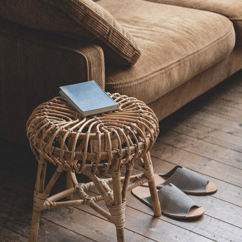 Bamboo stool in living room