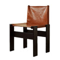 Wood and leather chair