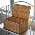 Woven basket storage box