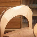 Backrest grooves on ines chair