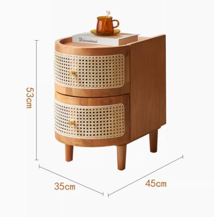 Side table with dimensions