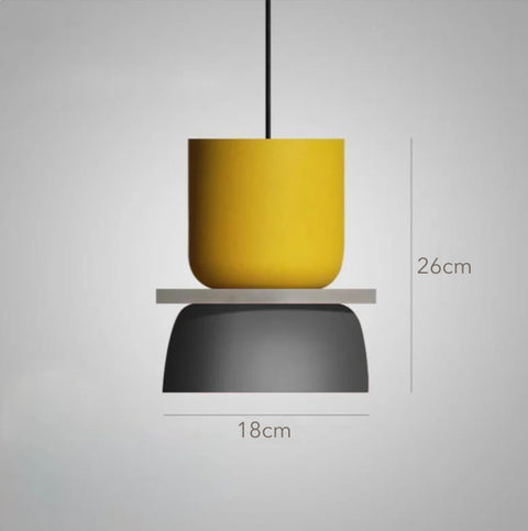 Hanging light with dimensions