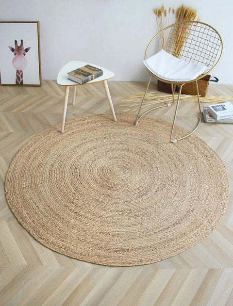 Round jute rug