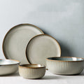 Selection of ceramic plates and bowls.