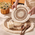 Circular handwoven placemats