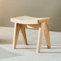 A wooden stool