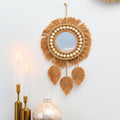 A macrame mirror