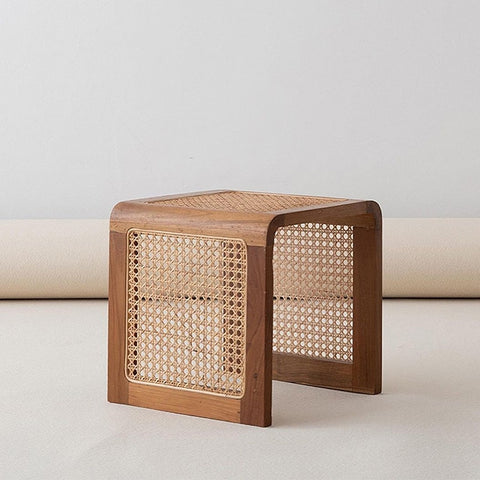 Rattan wooden table